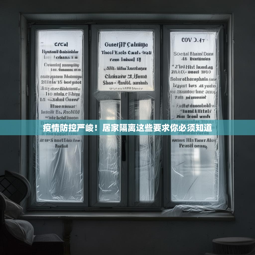 疫情防控嚴(yán)峻！居家隔離這些要求你必須知道