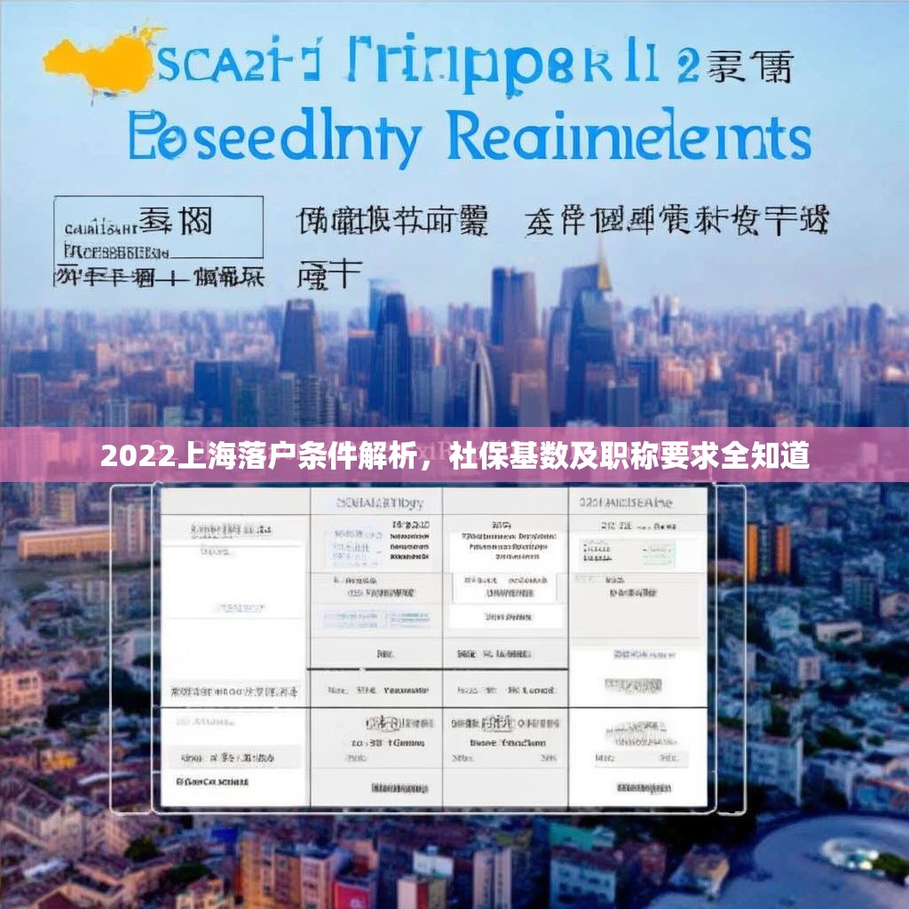 2022上海落戶條件解析，社?；鶖?shù)及職稱要求全知道