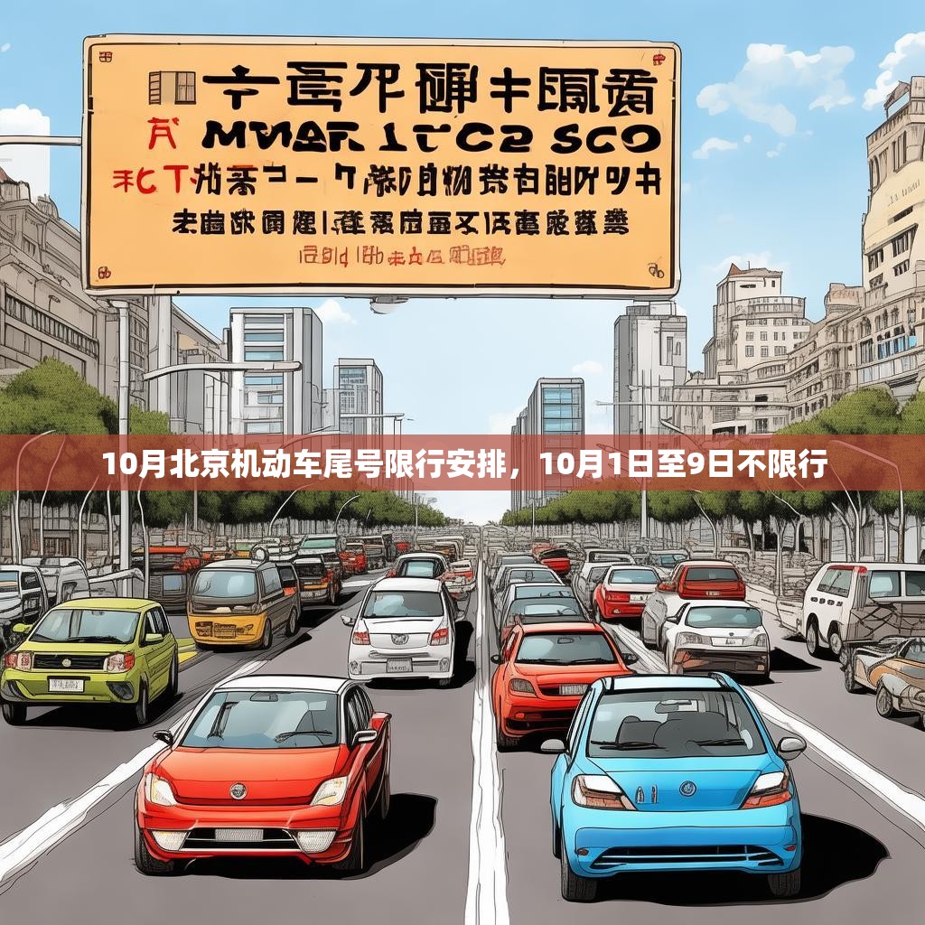10月北京機(jī)動(dòng)車尾號(hào)限行安排，10月1日至9日不限行