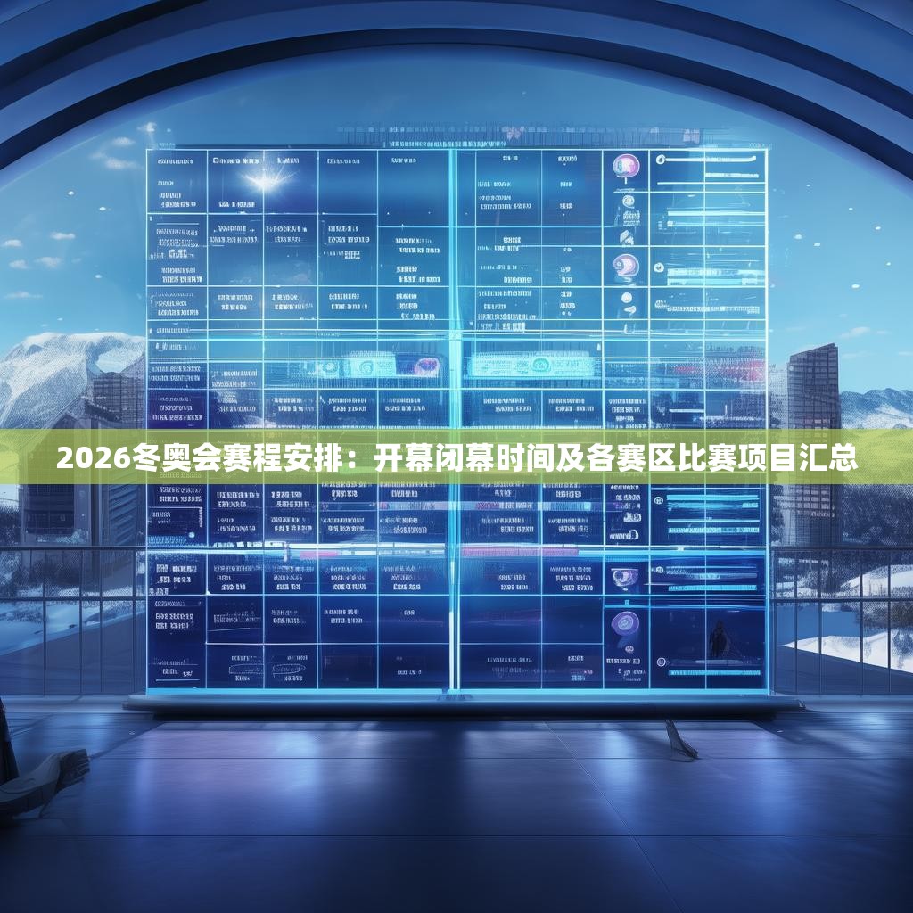 2026冬奧會(huì)賽程安排：開幕閉幕時(shí)間及各賽區(qū)比賽項(xiàng)目匯總