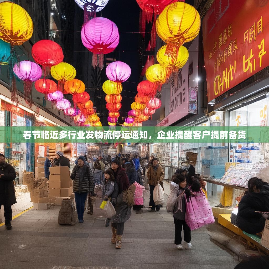 春節(jié)臨近多行業(yè)發(fā)物流停運(yùn)通知，企業(yè)提醒客戶提前備貨