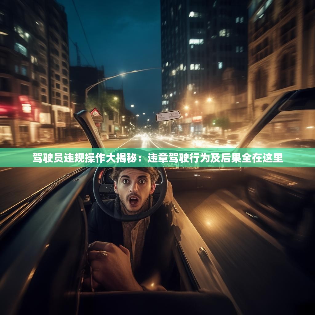 駕駛員違規(guī)操作大揭秘：違章駕駛行為及后果全在這里