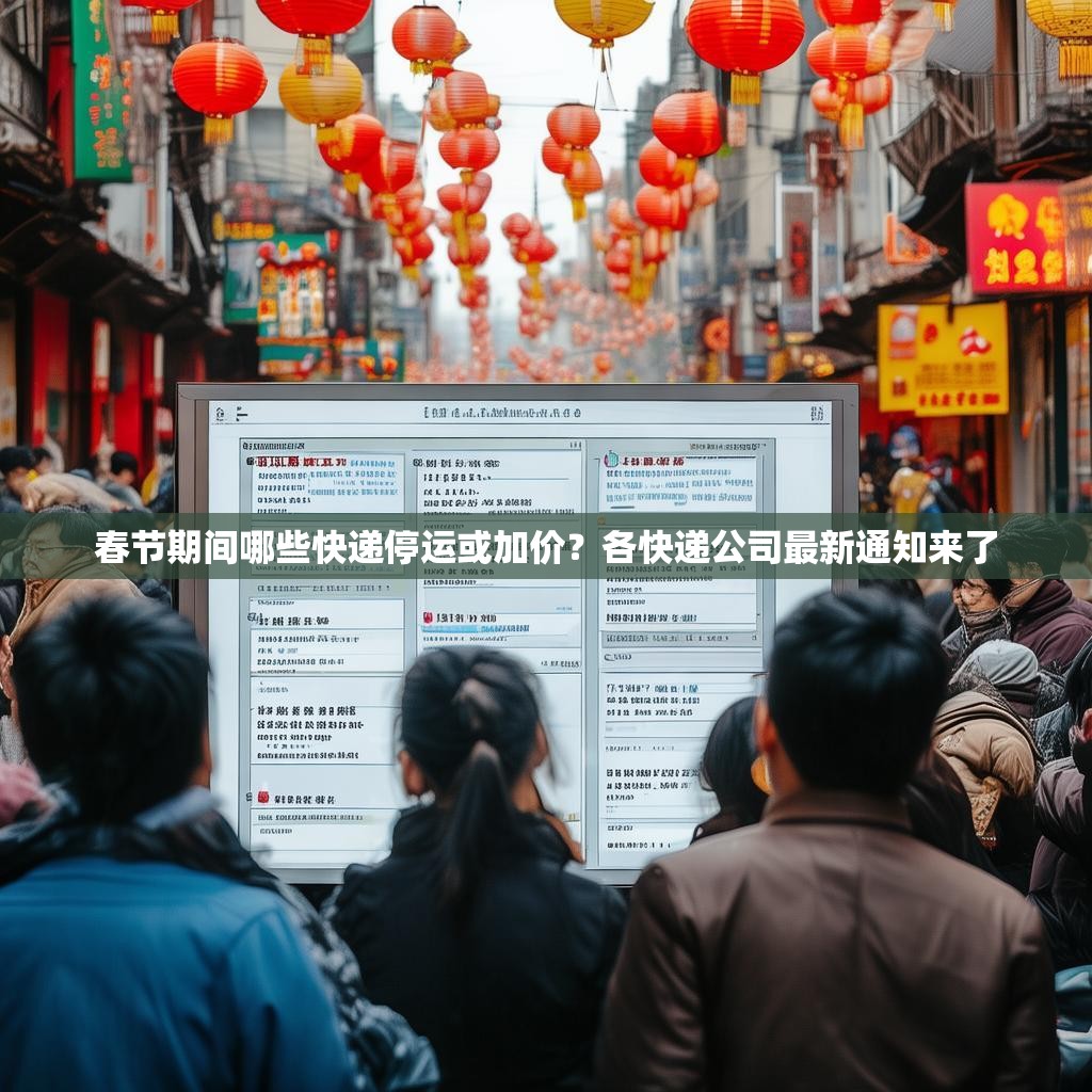 春節(jié)期間哪些快遞停運(yùn)或加價(jià)？各快遞公司最新通知來(lái)了