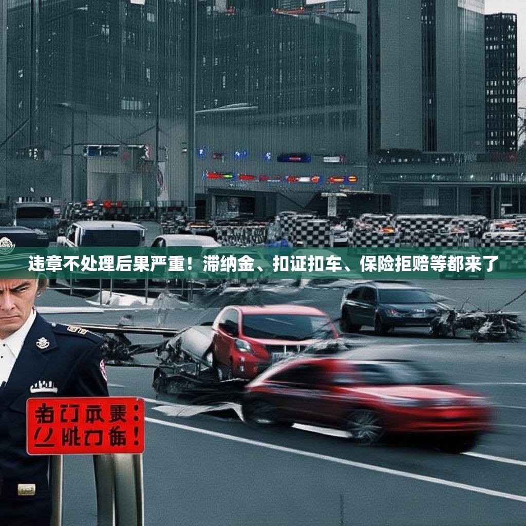 違章不處理后果嚴(yán)重！滯納金、扣證扣車、保險拒賠等都來了