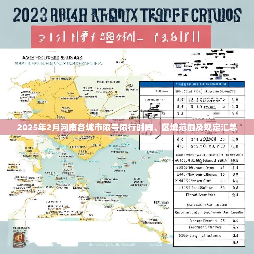 2025年2月河南各城市限號限行時間、區(qū)域范圍及規(guī)定匯總