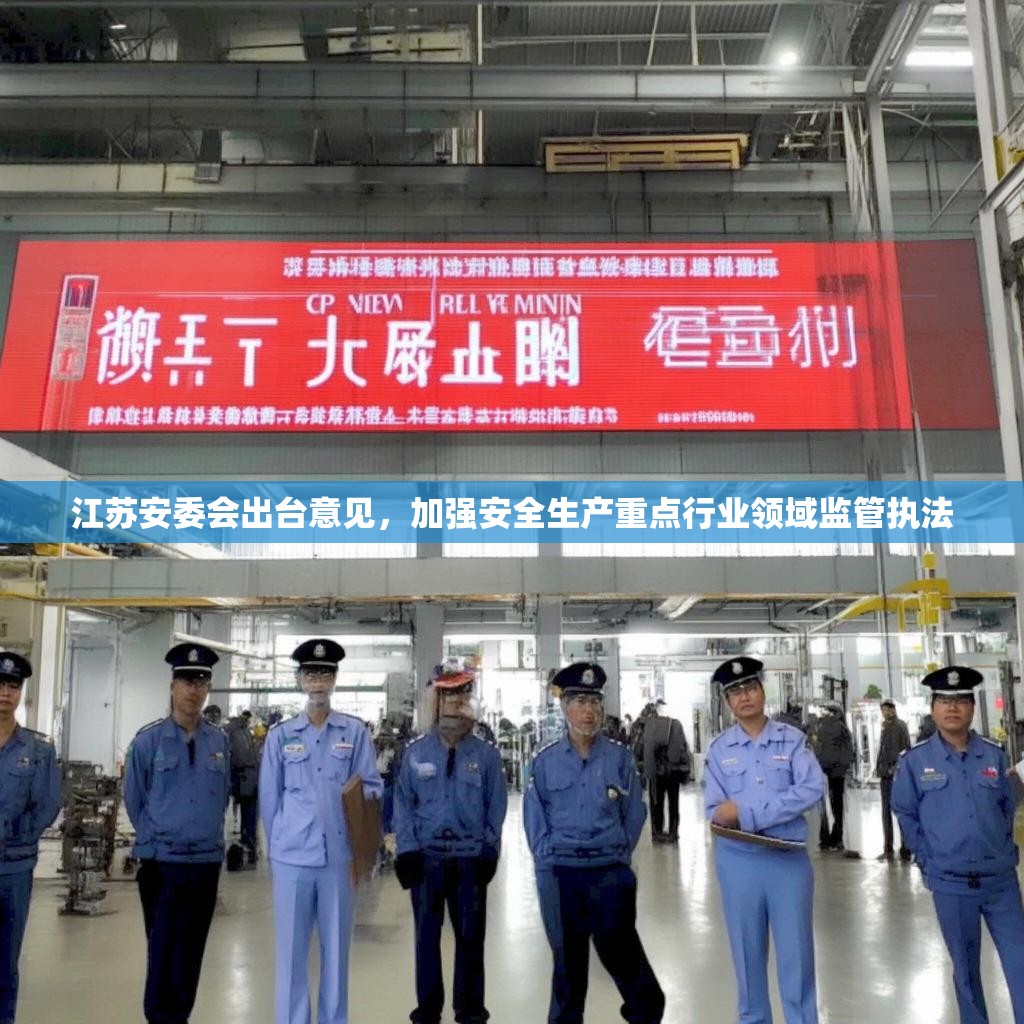 江蘇安委會出臺意見，加強安全生產(chǎn)重點行業(yè)領(lǐng)域監(jiān)管執(zhí)法