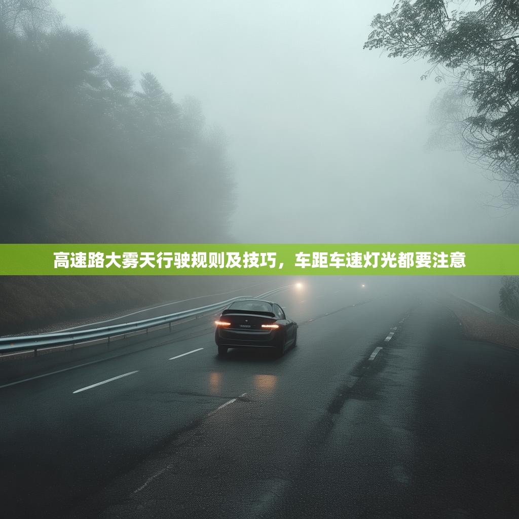 高速路大霧天行駛規(guī)則及技巧，車距車速燈光都要注意