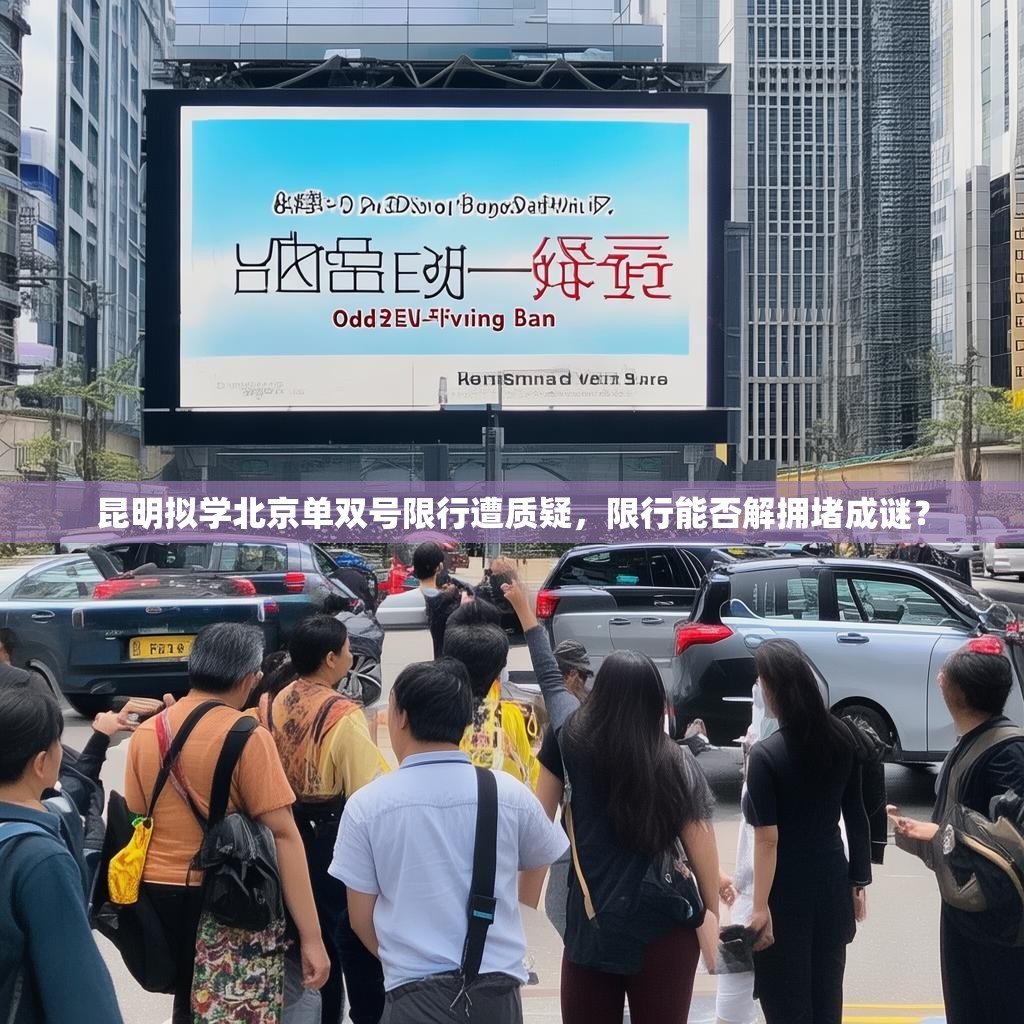 昆明擬學北京單雙號限行遭質(zhì)疑，限行能否解擁堵成謎？