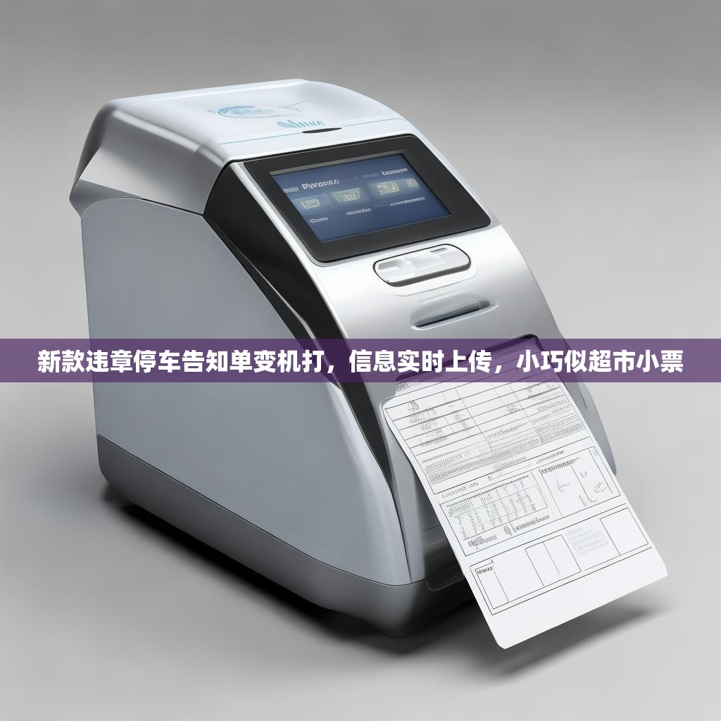新款違章停車告知單變機打，信息實時上傳，小巧似超市小票