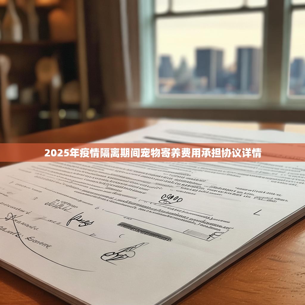 2025年疫情隔離期間寵物寄養(yǎng)費(fèi)用承擔(dān)協(xié)議詳情