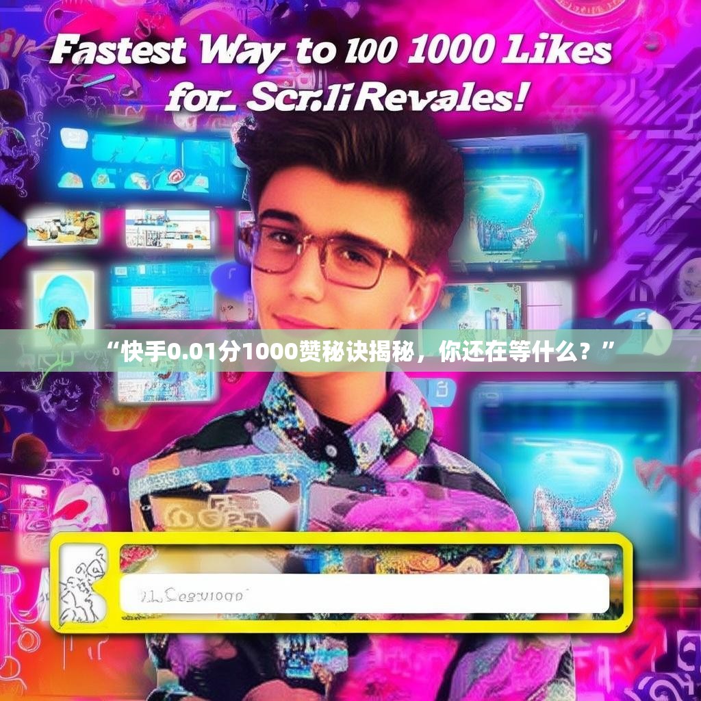“快手0.01分1000贊秘訣揭秘，你還在等什么？”