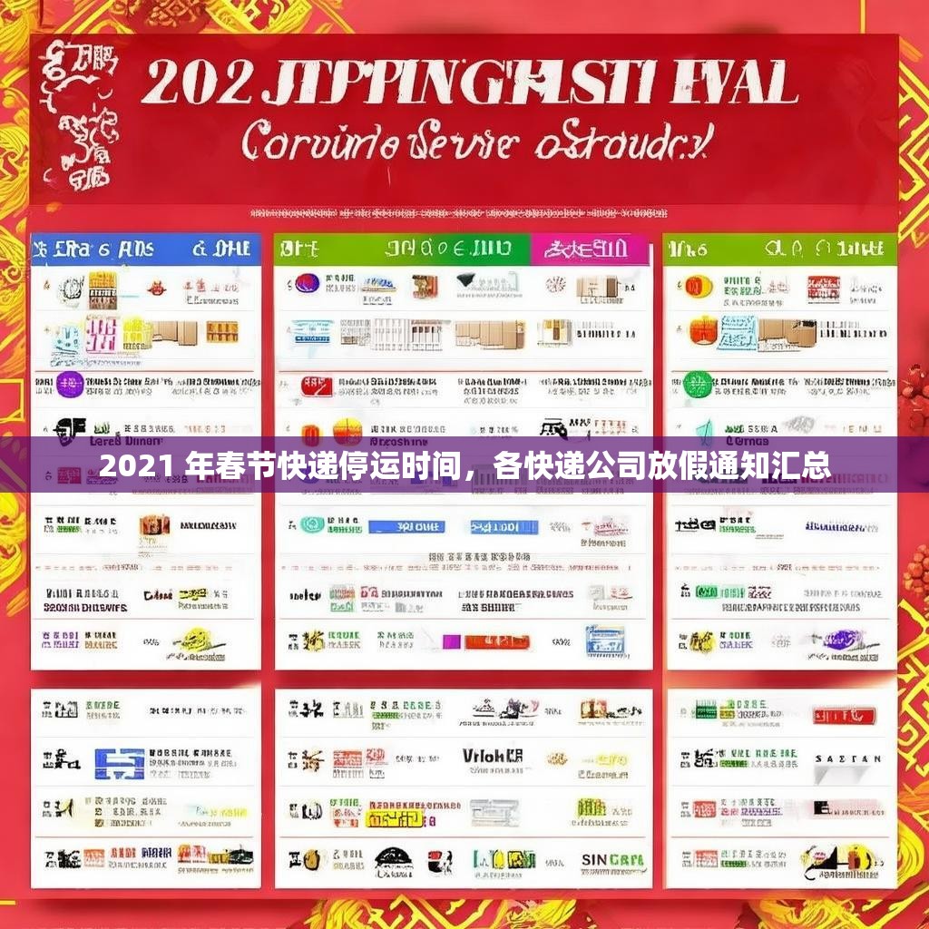 2021 年春節(jié)快遞停運(yùn)時(shí)間，各快遞公司放假通知匯總