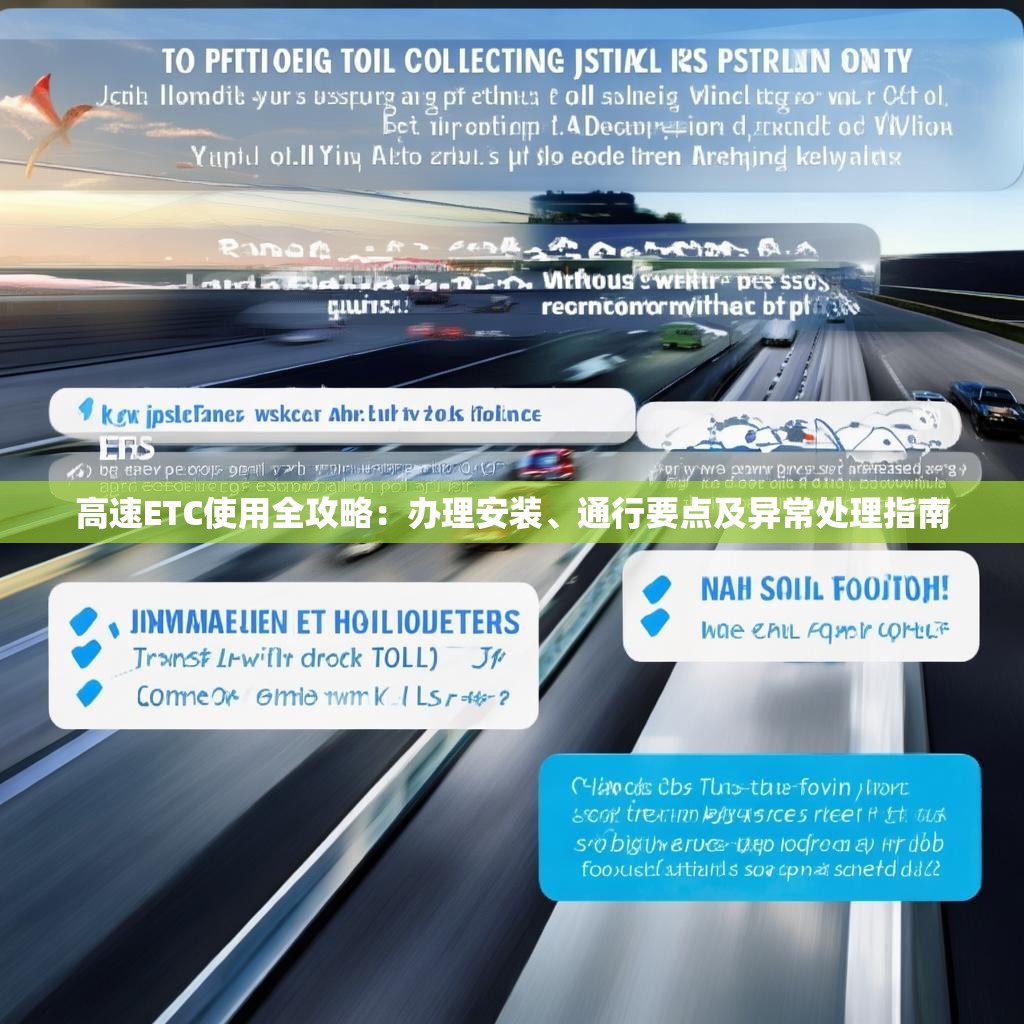高速ETC使用全攻略：辦理安裝、通行要點及異常處理指南