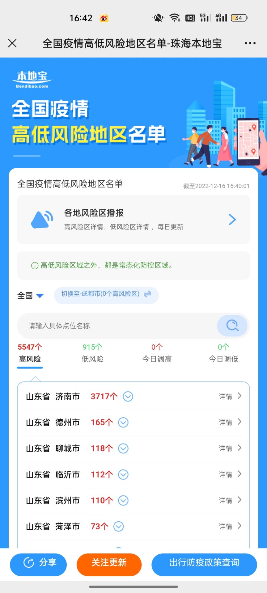 全國(guó)疫情風(fēng)險(xiǎn)等級(jí)怎么查？這里有實(shí)時(shí)更新入口及相關(guān)拓展